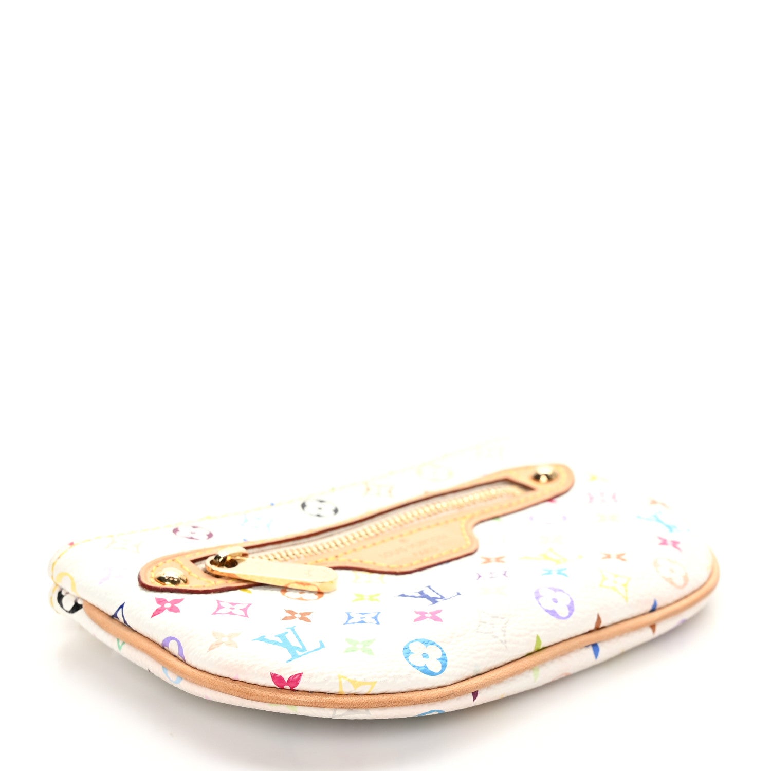 Louis Vuitton Monogram Multicolor Pochette Plate MM White 4 of 6