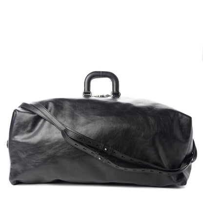 Gucci Soft Calfskin Large GG Top Handle Duffle Black 1 of 9