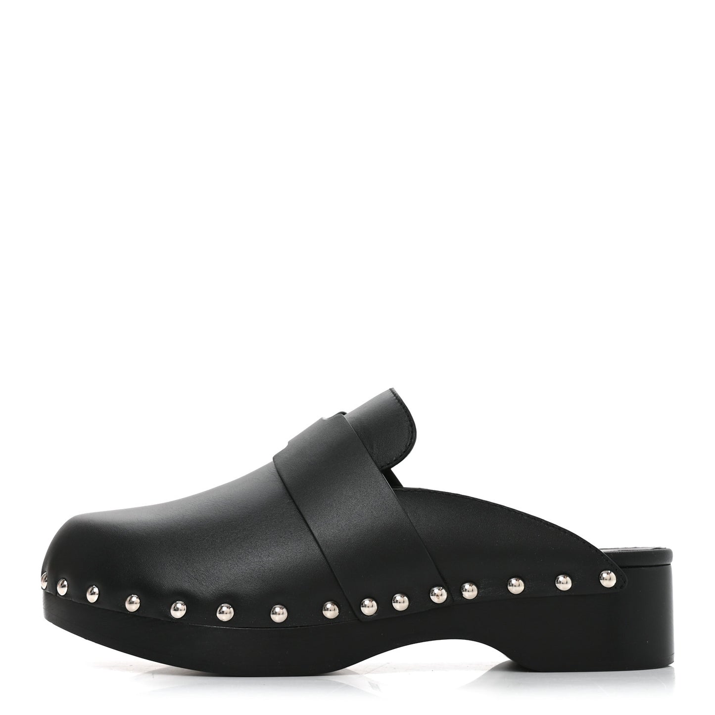 Calfskin Calya Mules 37 Black