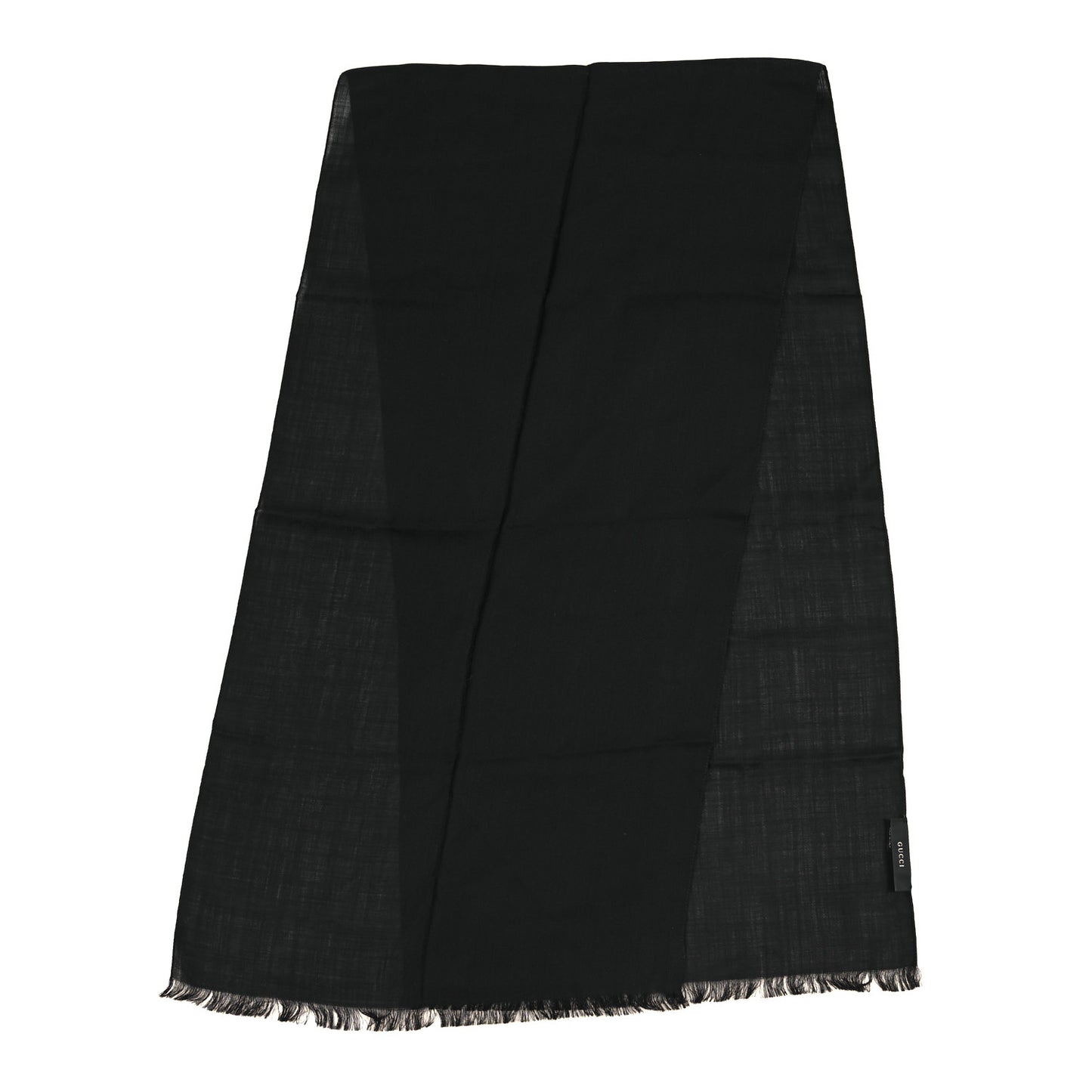 Wool Silk GG Monogram GGNat Scarf Black