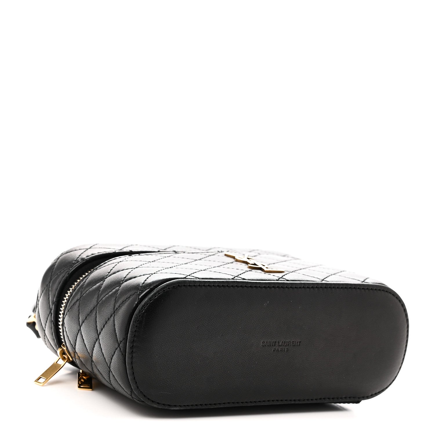 Saint Laurent Lambskin Quilted Mini Gaby Vanity Case Black 4 of 11