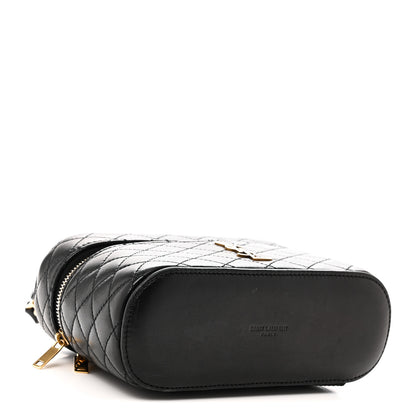Saint Laurent Lambskin Quilted Mini Gaby Vanity Case Black 4 of 11