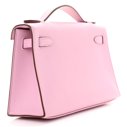 Hermes Swift Kelly Pochette Clutch Mauve Sylvestre 3 of 11