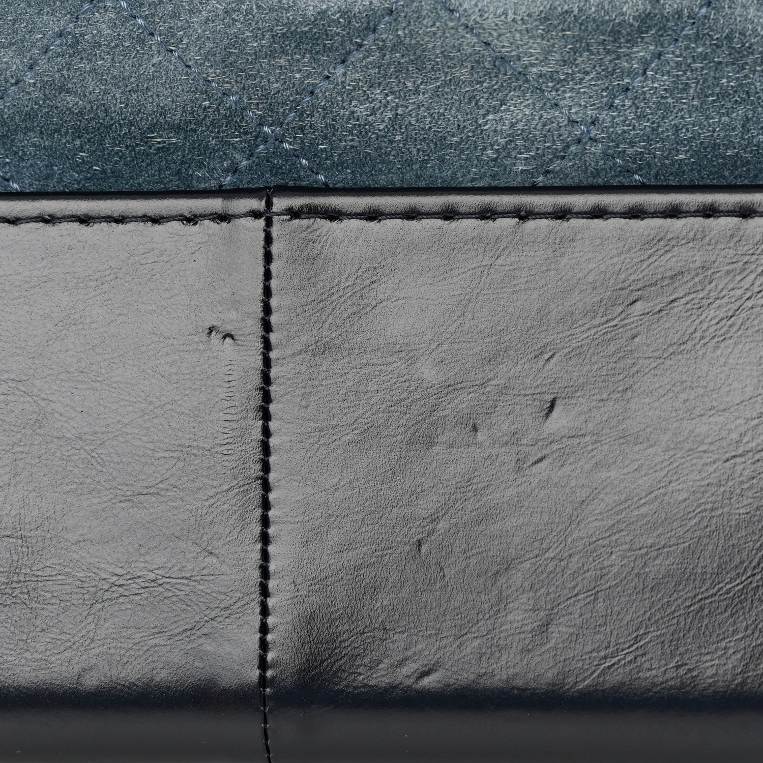 Chanel Suede Calfskin Quilted Medium Gabrielle Hobo Blue 17 of 18