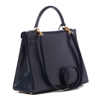 Hermes Box Kelly Retourne 32 Indigo 2 of 31