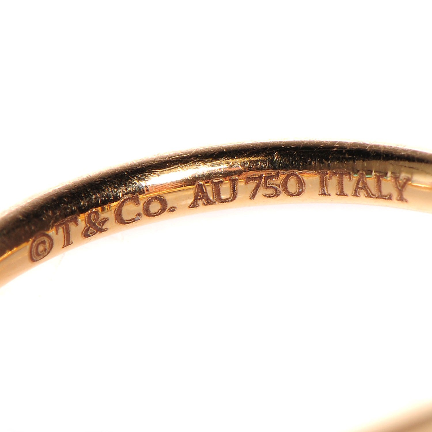 Tiffany 18K Yellow Gold T Wire Ring 4 3 of 4