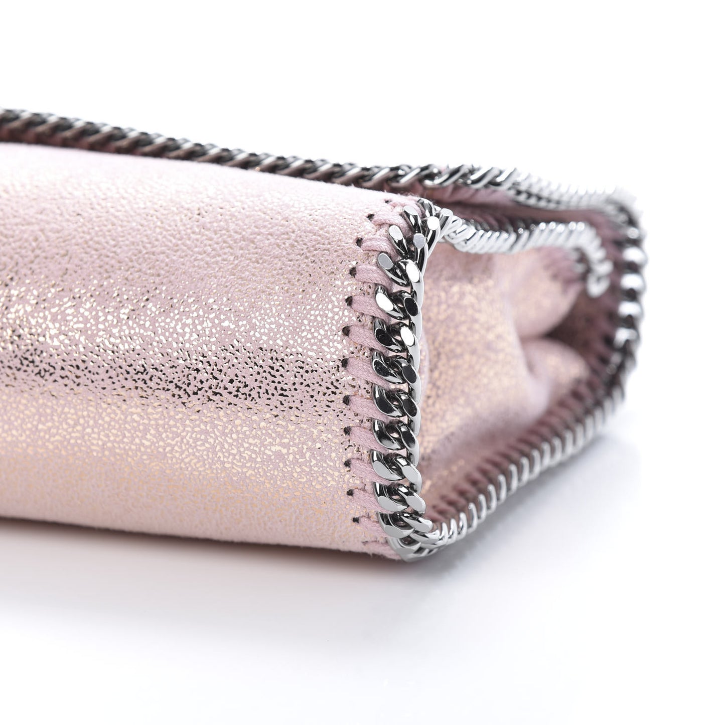 Metallic Shaggy Deer Falabella Messenger Pink