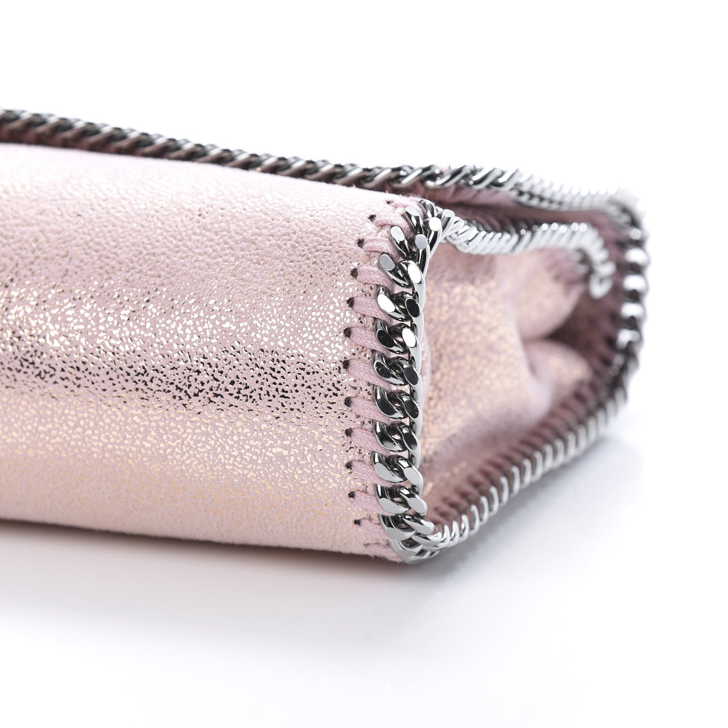 Stella McCartney Metallic Shaggy Deer Falabella Messenger Pink 9 of 9