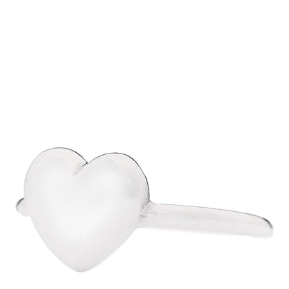 Tiffany Sterling Silver Heart Puff Ring 49 5 3 of 5