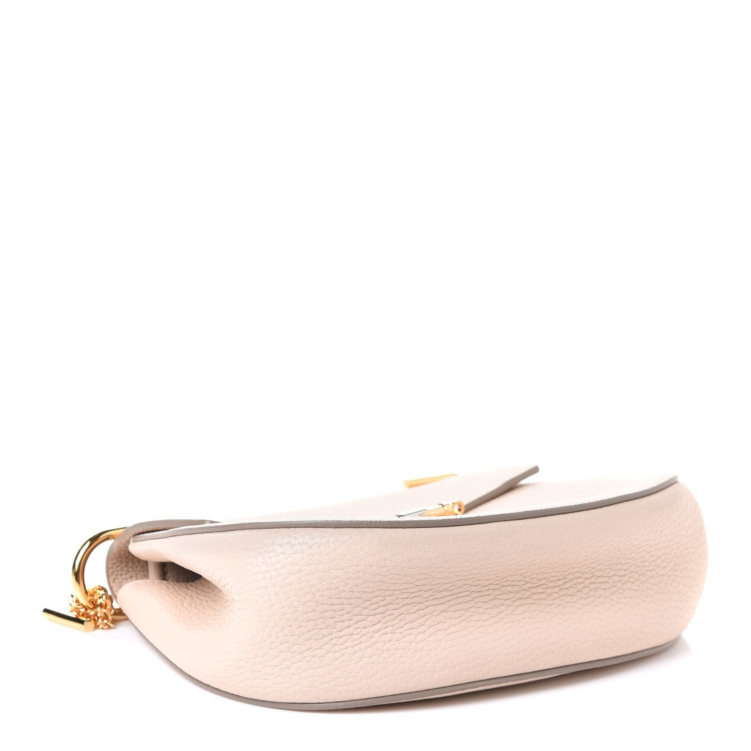 Chloe Grained Lambskin Drew Shoulder Bag Cement Pink 3 of 4