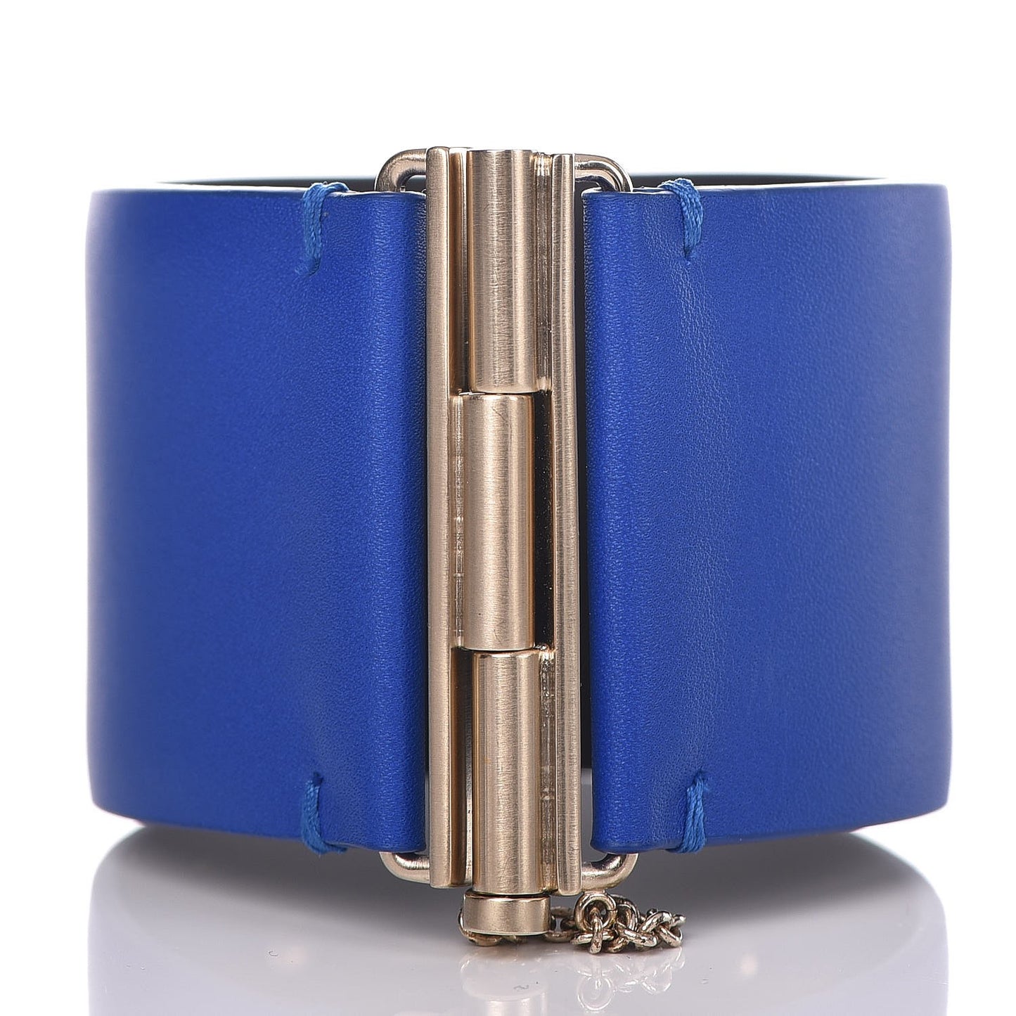 Calfskin CC Wide Cuff M Blue
