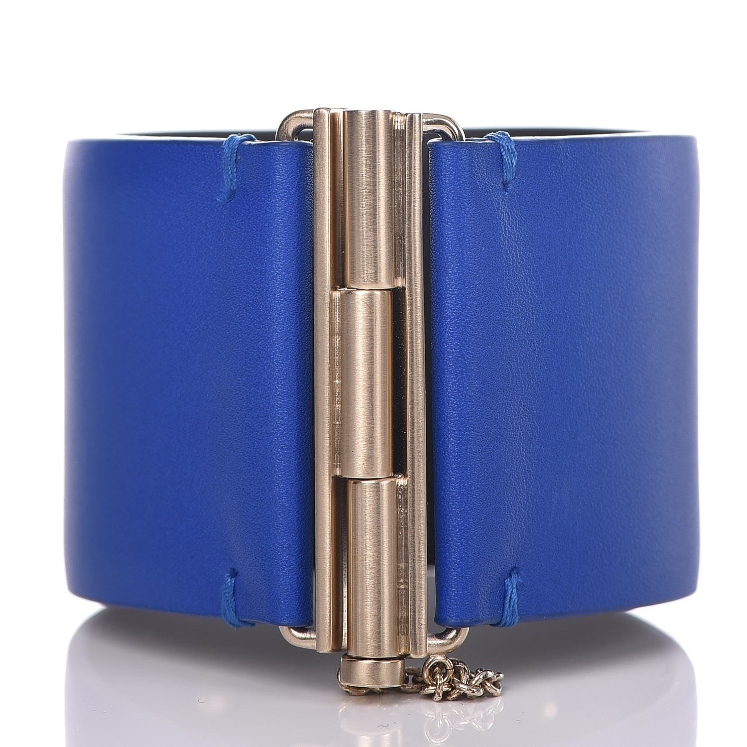 Chanel Calfskin CC Wide Cuff M Blue 3 of 7