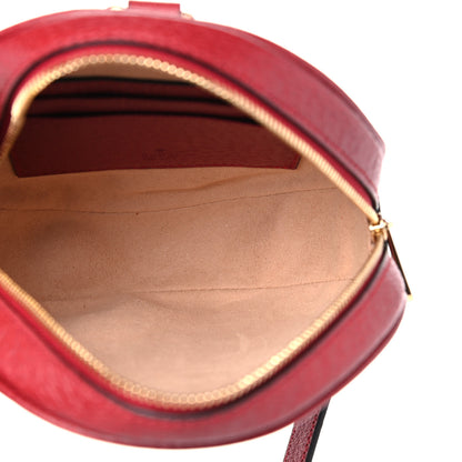 Gucci GG Supreme Monogram Web Flora Mini Ophidia Round Backpack Red 7 of 9