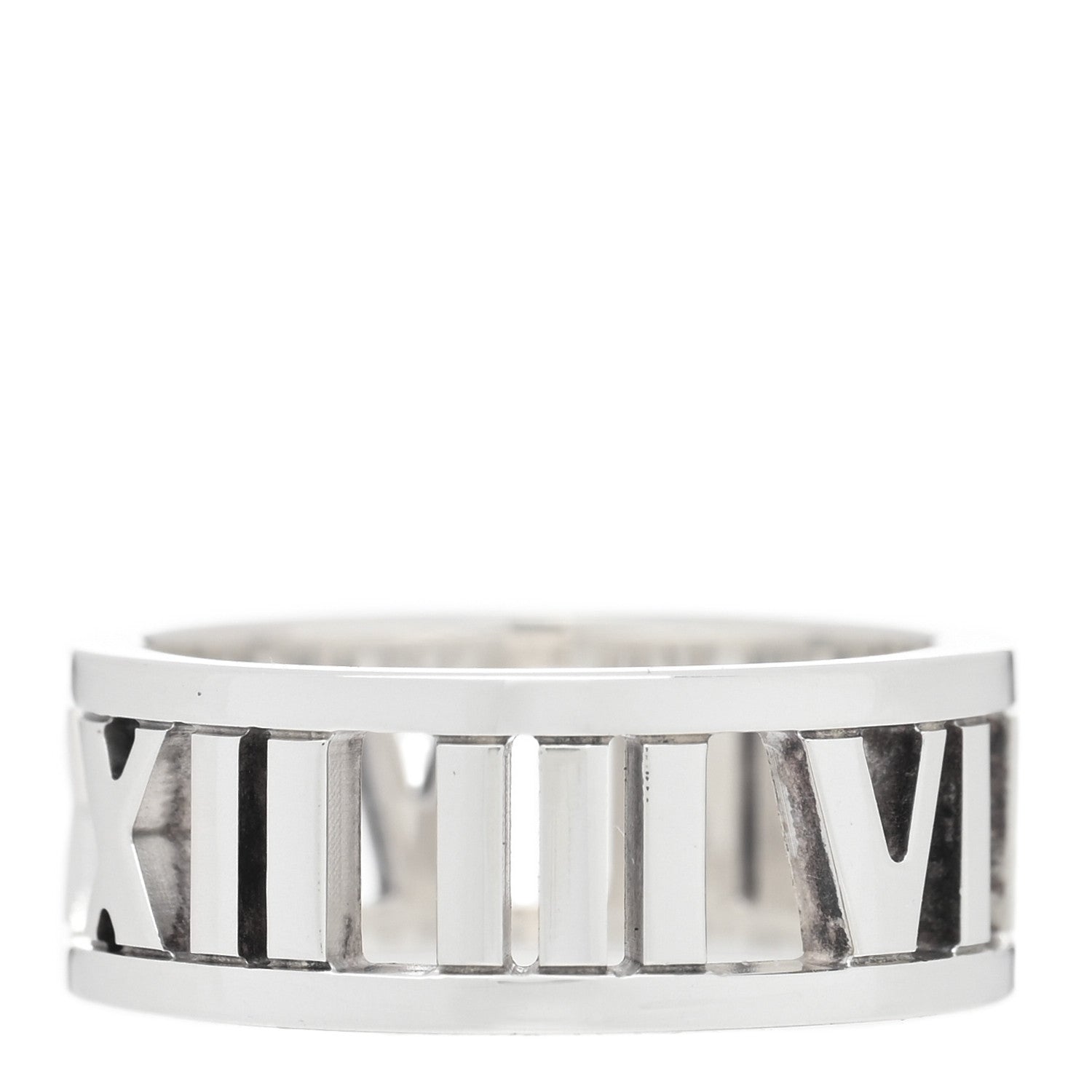 Tiffany Sterling Silver Wide Atlas Open Ring 46 3.75 3 of 4