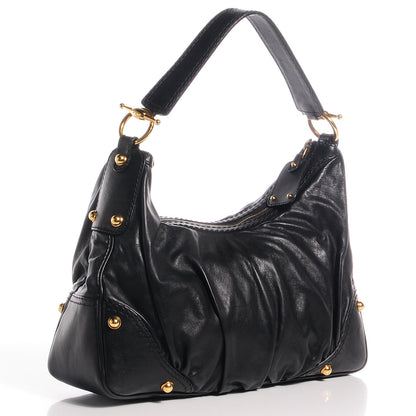 Gucci Leather Medium Jockey Hobo Black 3 of 7
