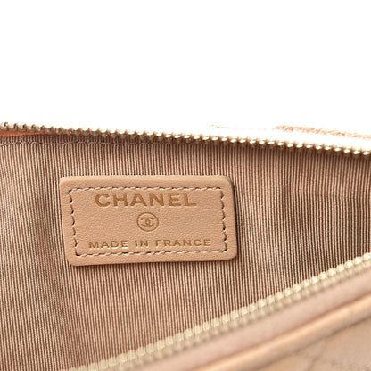 Chanel Caviar Quilted Classic iPhone Pouch Beige 6 of 8