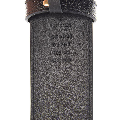 Gucci Textured Calfskin Double G 40mm Belt 105 42 Black 5 of 7