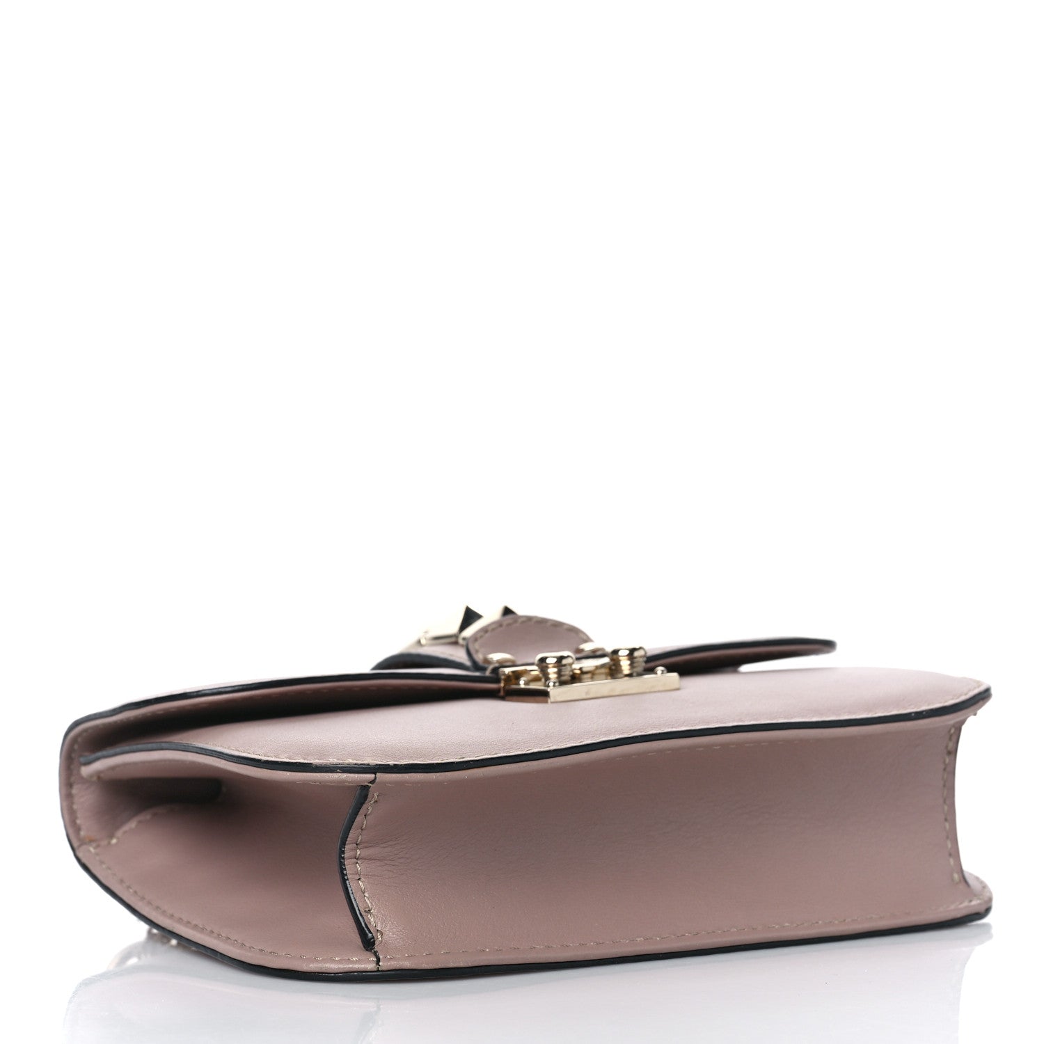Valentino Garavani Vitello Small Glam Lock Rockstud Flap Poudre 5 of 11