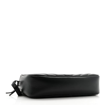 Saint Laurent Calfskin Matelasse Monogram Monochrome Lou Camera Bag Black 4 of 11