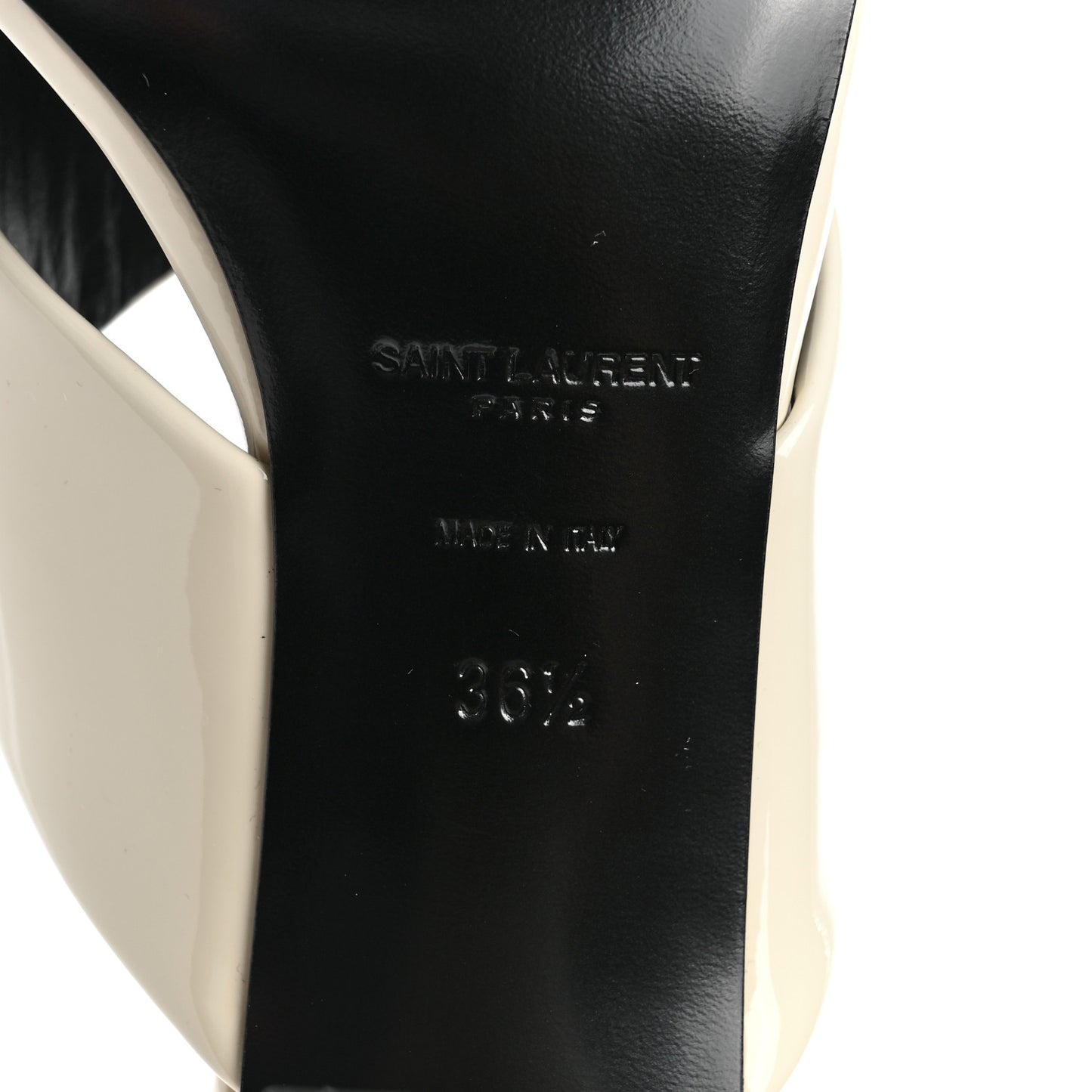Patent LouLou 70 Mule Sandals 36.5 Neutro