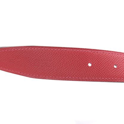 Hermes Epsom Swift 32mm Belt Strap 85 Rouge Casaque Rouge H 3 of 7