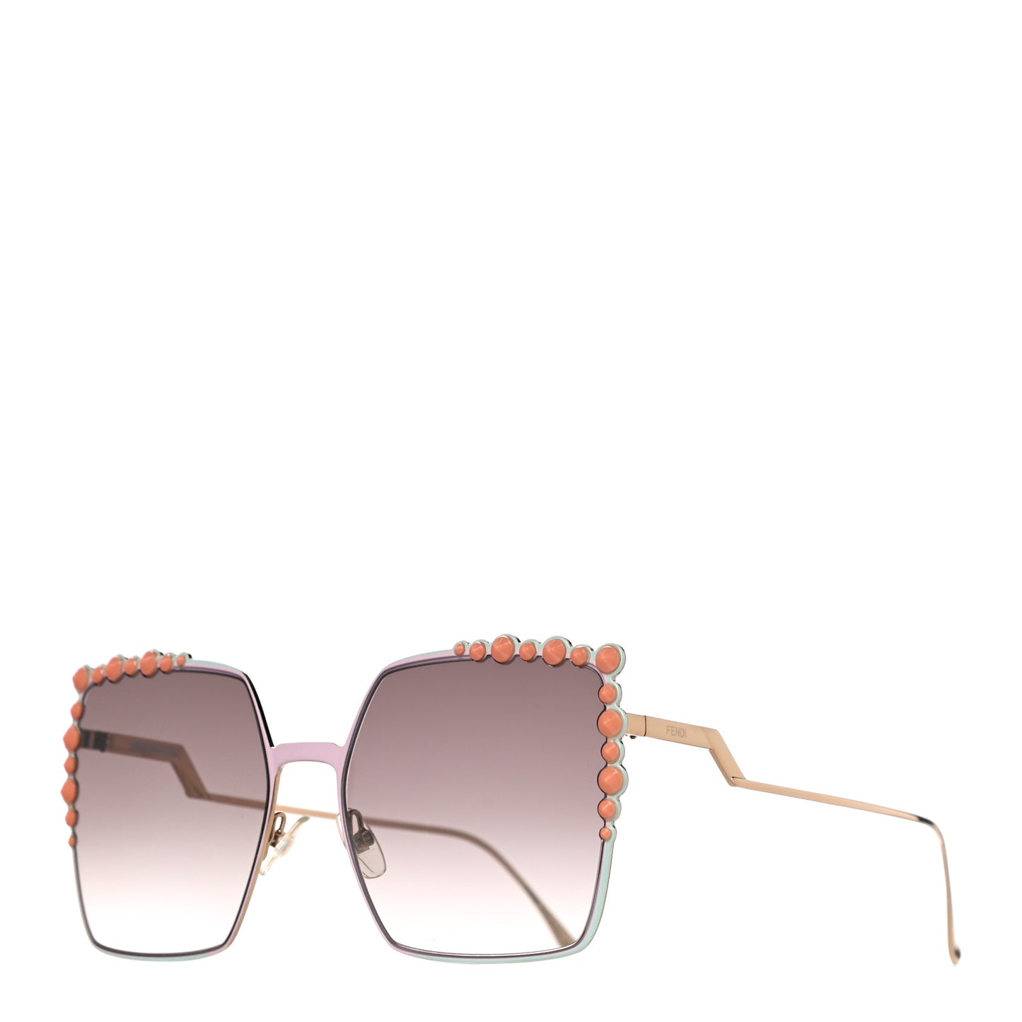 Square Dots Sunglasses FF 0259/S Gold