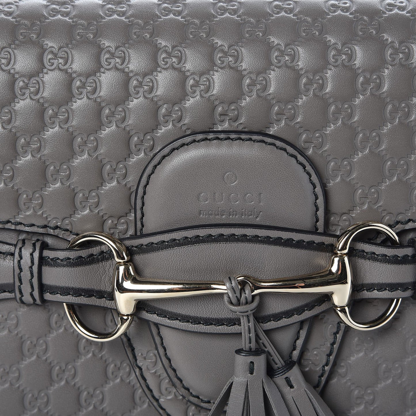 Soft Microguccissima Medium Emily Chain Shoulder Bag Loess