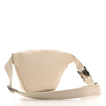 Gucci Calfskin GG Tennis Embossed Belt Bag Mystic White 3 of 13