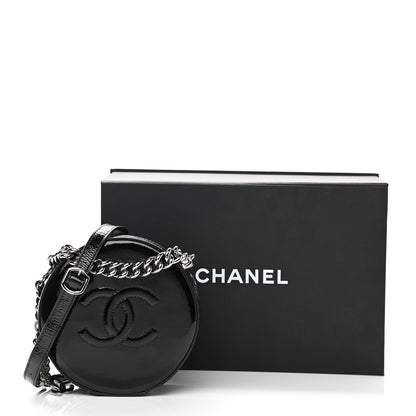 Chanel Patent Round As Earth Evening Bag Black 11 of 11