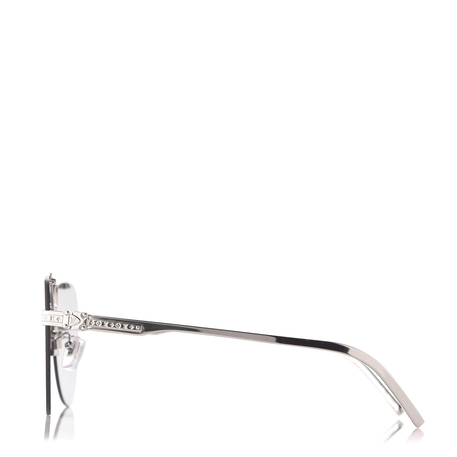 Louis Vuitton Animated Damier Ash Sunglasses Z1441E Silver 2 of 7