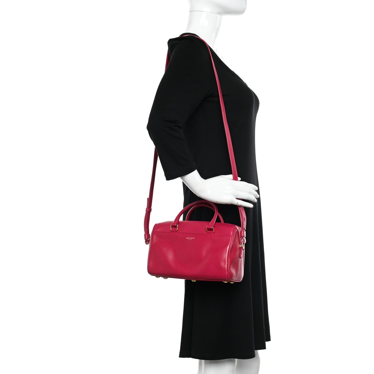 Calfskin Classic Baby Duffle Fuchsia