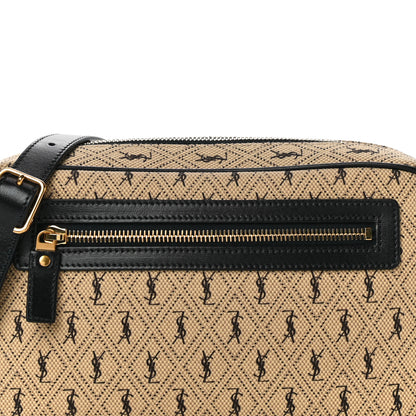 Saint Laurent Canvas Monogram All Over Camera Bag Beige 7 of 9