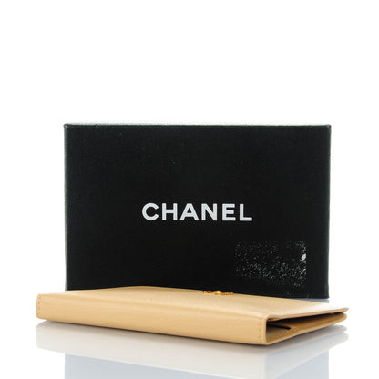 Chanel Goatskin CC Card Holder Wallet Beige 3 of 7
