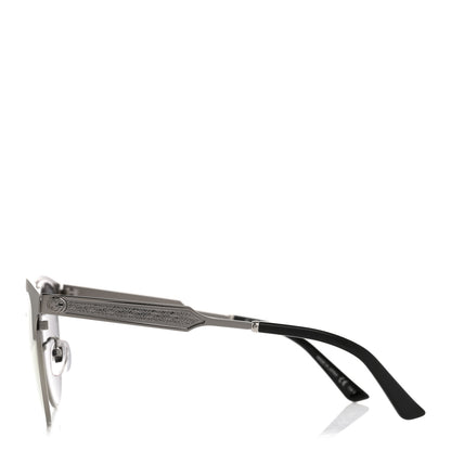 Gucci Round Metal GG0074SK Sunglasses Black Yellow 3 of 8