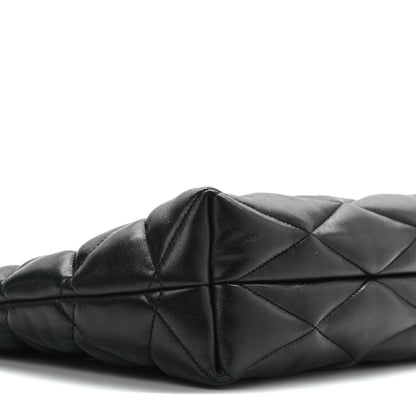 Saint Laurent Lambskin Monogram Medium Sade Puffer Pouch Black 8 of 9