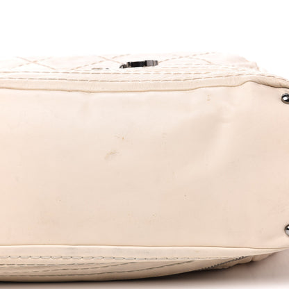 Chanel Lambskin Stitched Expandable Tote White 12 of 16