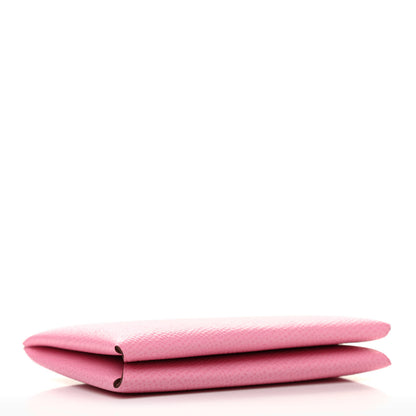 Hermes Epsom Calvi Card Case 5P Pink 4 of 7