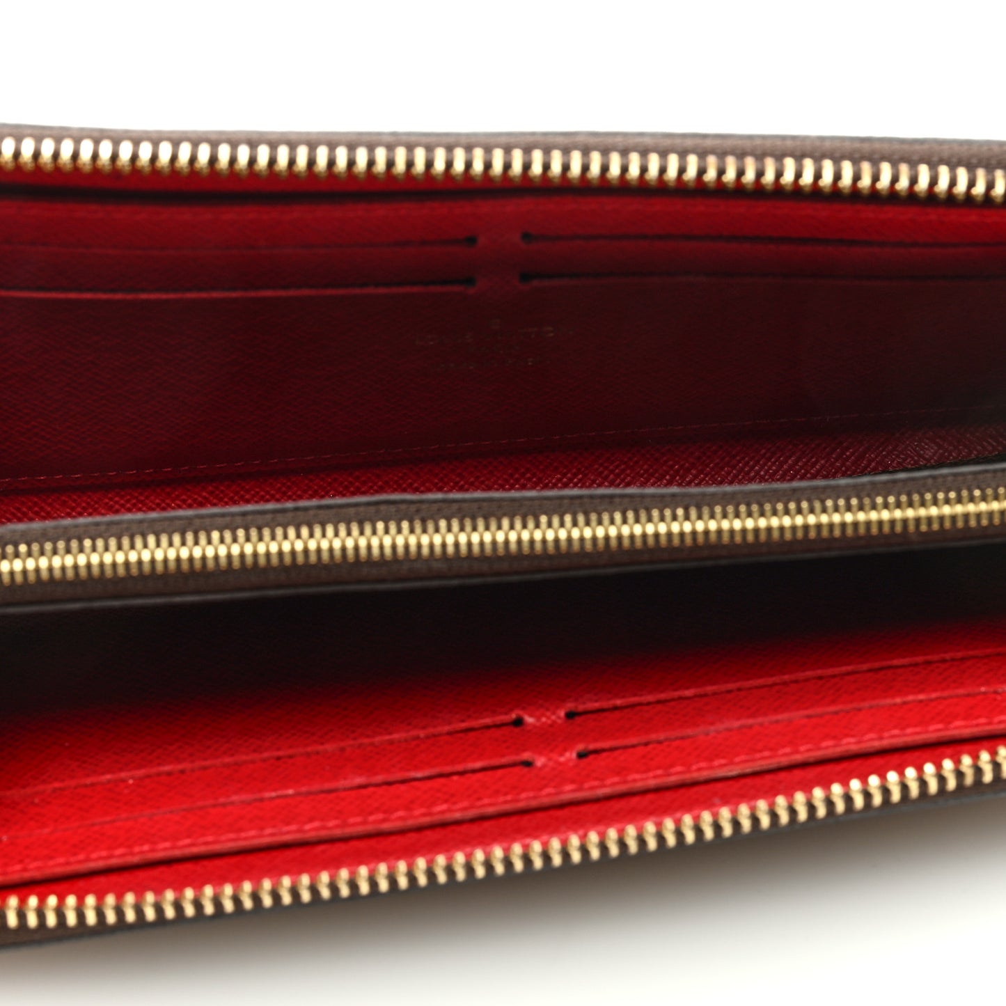 Damier Ebene Clemence Wallet Cherry
