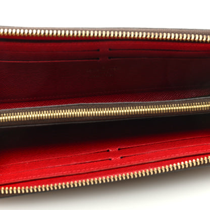 Louis Vuitton Damier Ebene Clemence Wallet Cherry 5 of 6