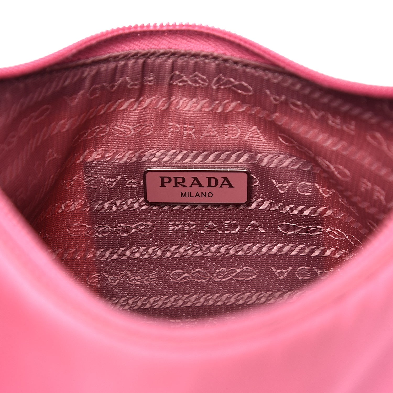 Prada Tessuto Nylon Mini Re-Edition 2000 Bag Begonia 6 of 12
