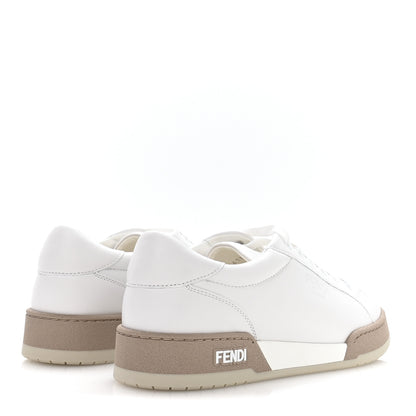 Fendi Calfskin Mens Fendi Match Low Top Sneakers 6 White Beige 5 of 8