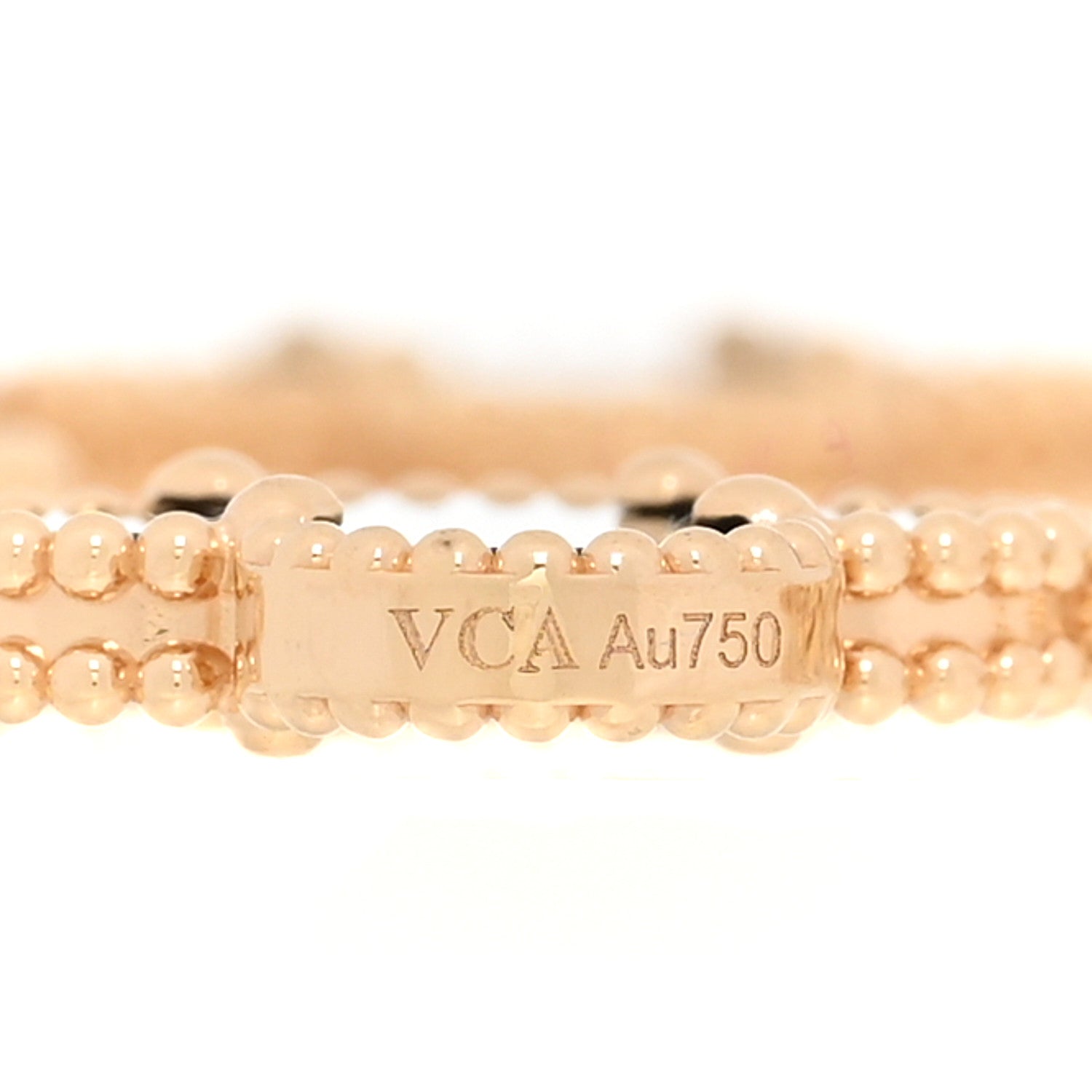 Van Cleef & Arpels 18K Yellow Gold Black Onyx 5 Motifs Vintage Alhambra Bracelet 4 of 6
