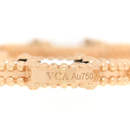 Van Cleef & Arpels 18K Yellow Gold Black Onyx 5 Motifs Vintage Alhambra Bracelet 4 of 6