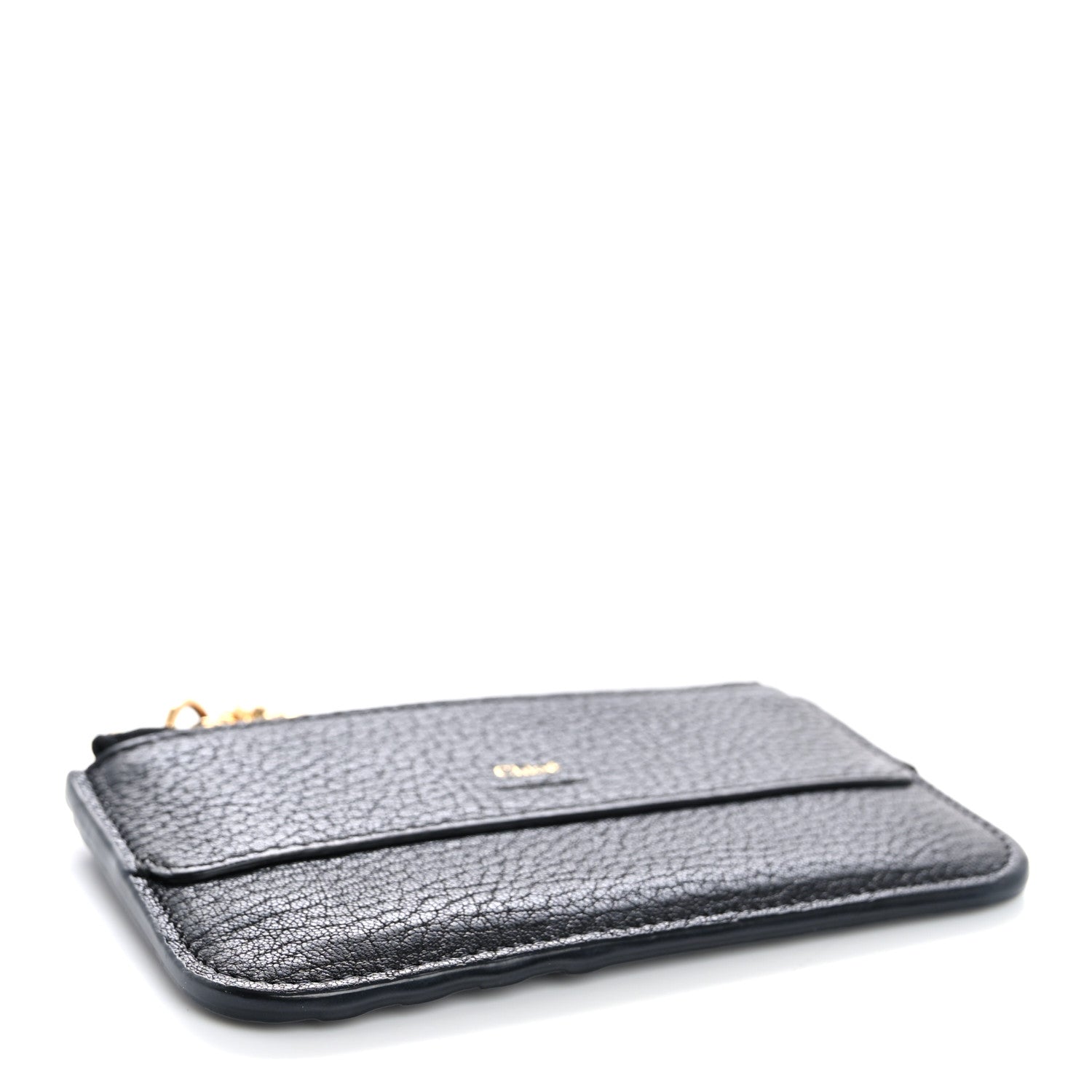 Chloe Grained Calfskin Drew Card Holder Black 4 of 10
