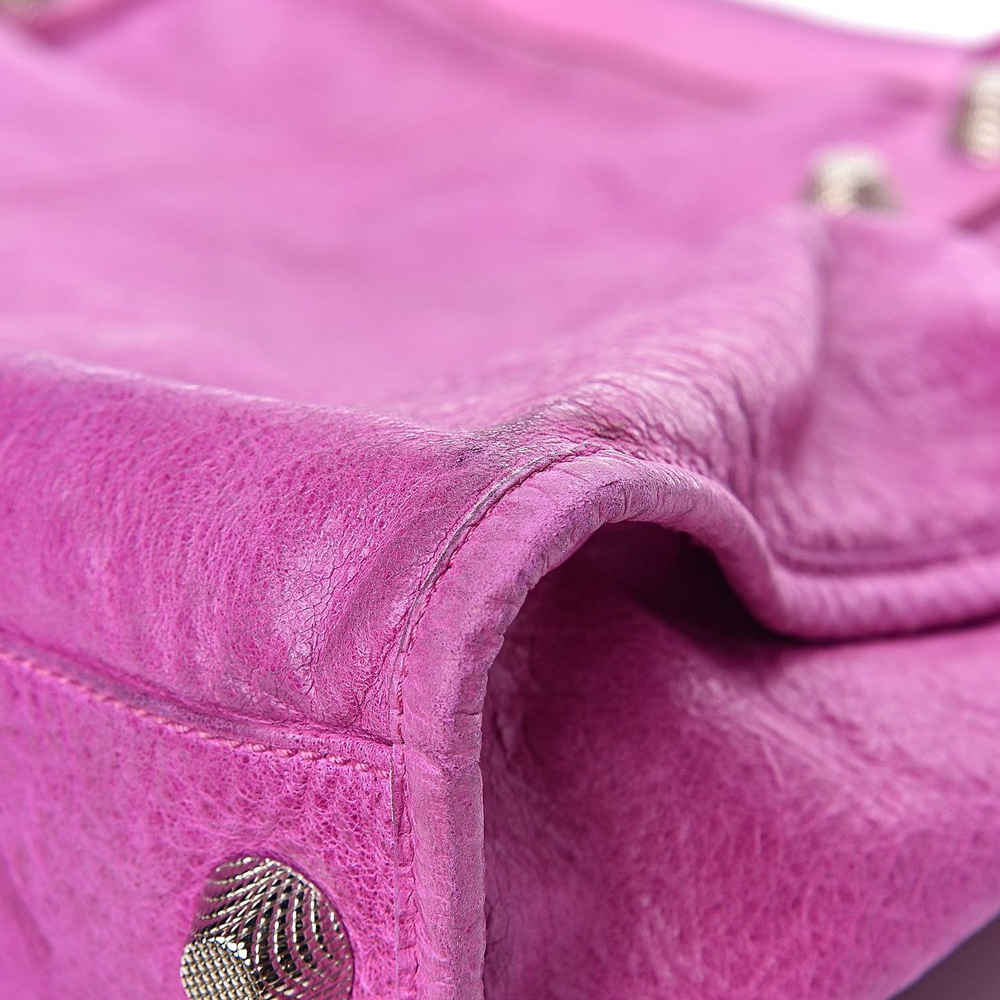 Agneau Giant 21 Silver Hardware Weekender Magenta