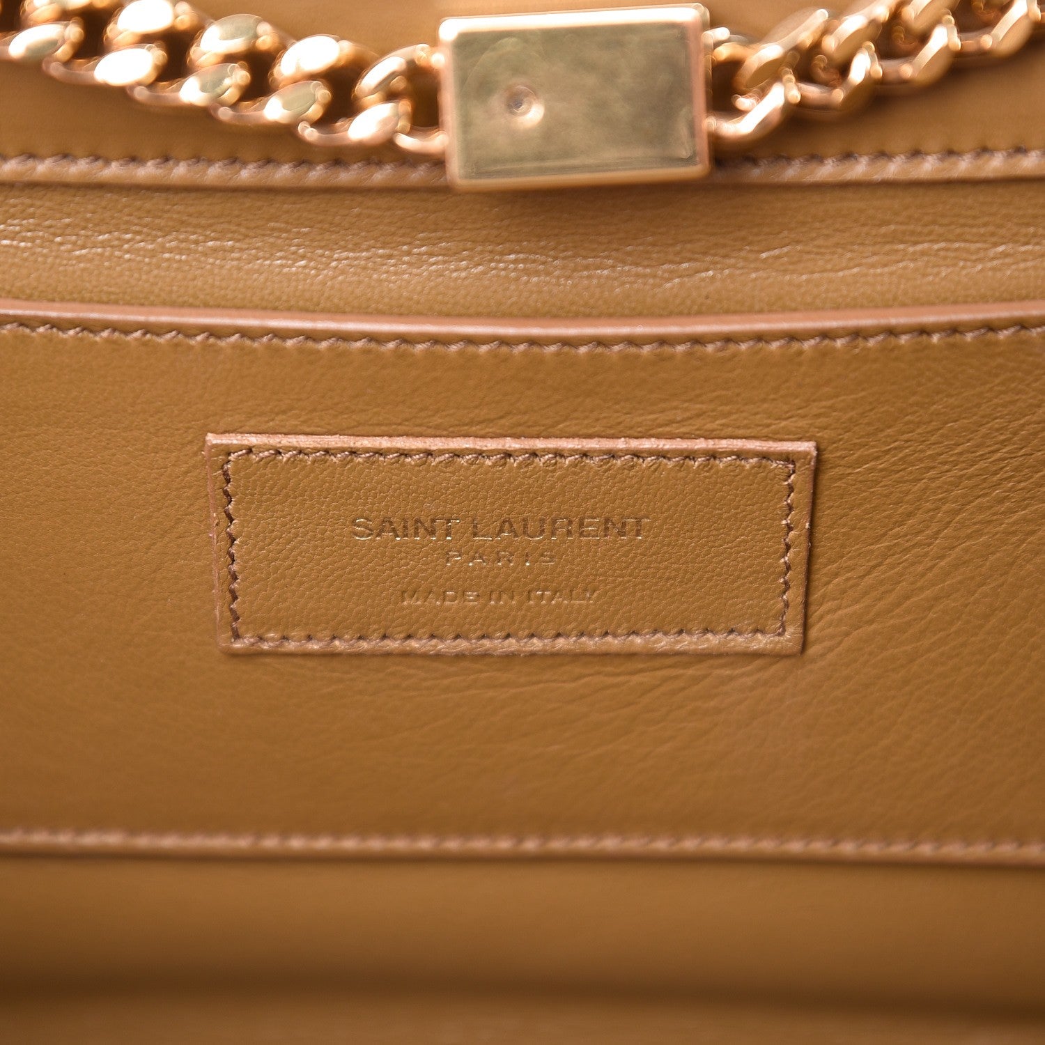 Saint Laurent Suede Medium Classic Monogram Kate Tassel Satchel Light Ochre 6 of 7