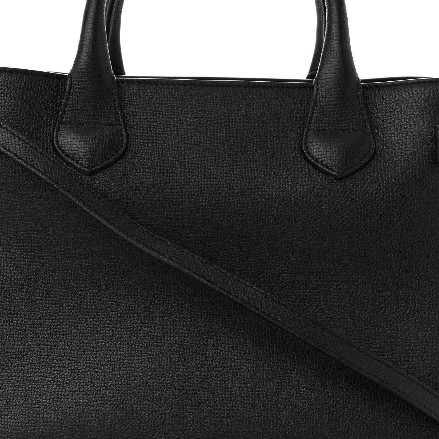 Burberry Derby Calfskin House Check Medium Banner Tote Black 8 of 13