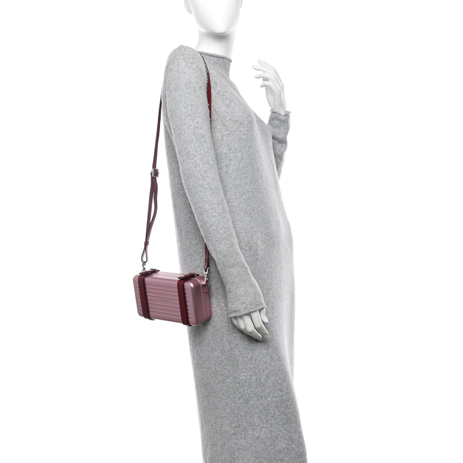 Christian Dior X RIMOWA Aluminum Personal Clutch On Strap Rose 3 of 11