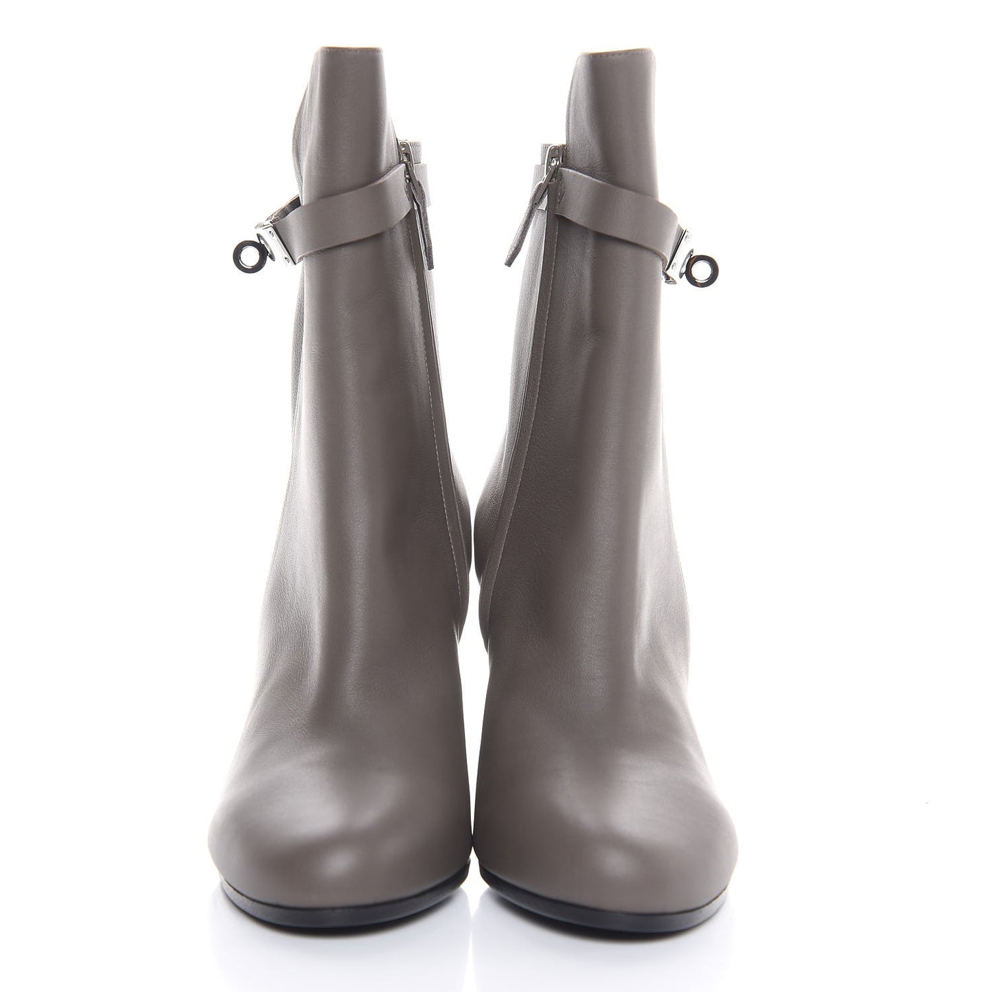 Calfskin Joueuse Ankle Boots 38.5 Etain