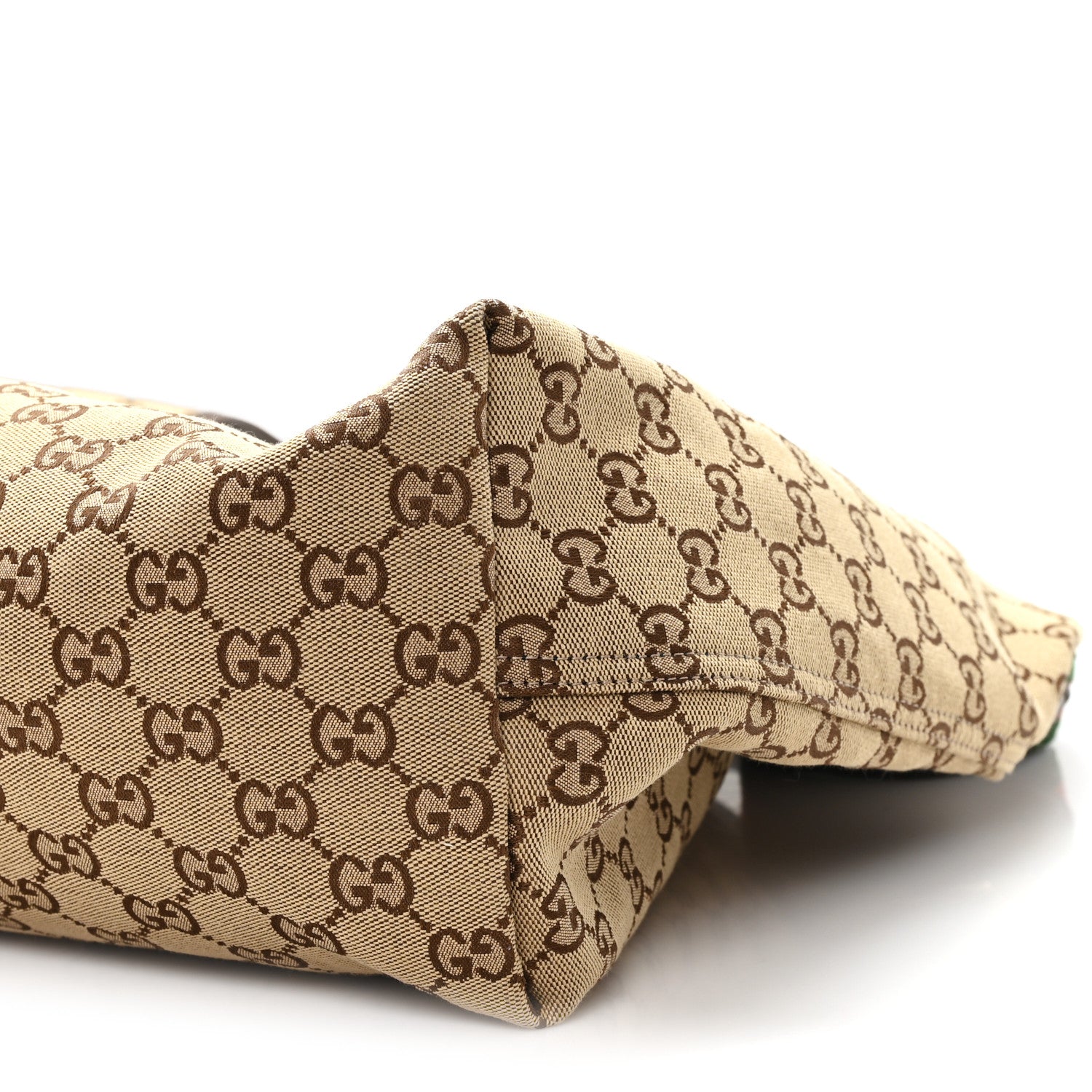 Gucci GG Monogram Web Large Giglio Tote Beige Brown 10 of 10